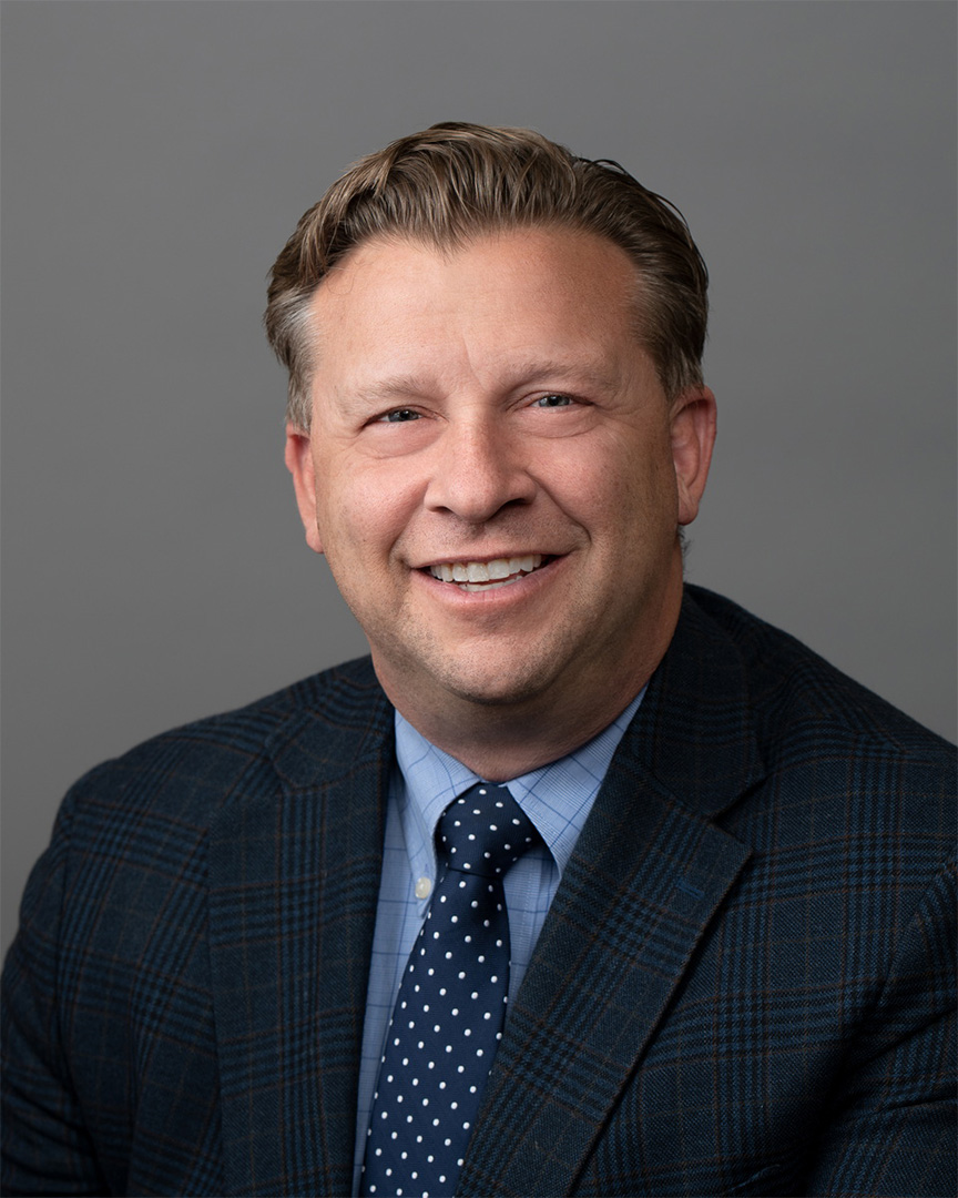 Portrait of Senator Todd Weiler smiling